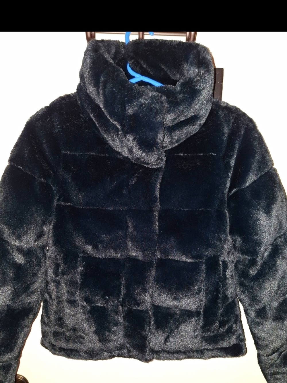 Abercrombie & Fitch Kids Faux Fur Puffer Jacket - Black